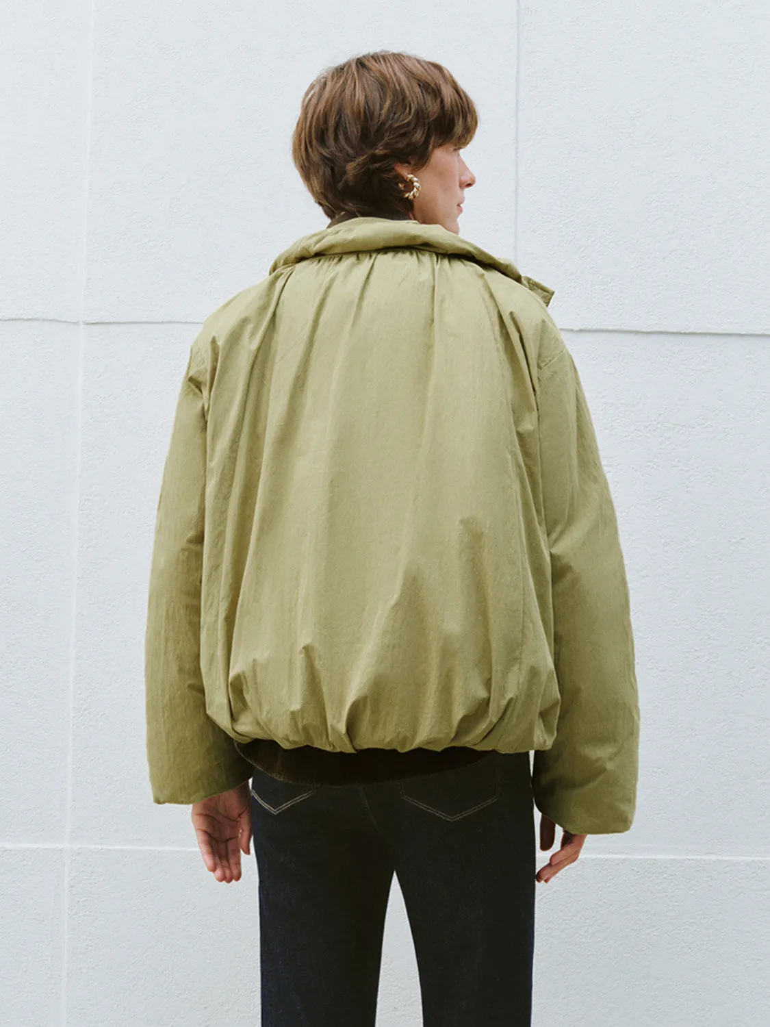 Zipper Fly Down Outerwear